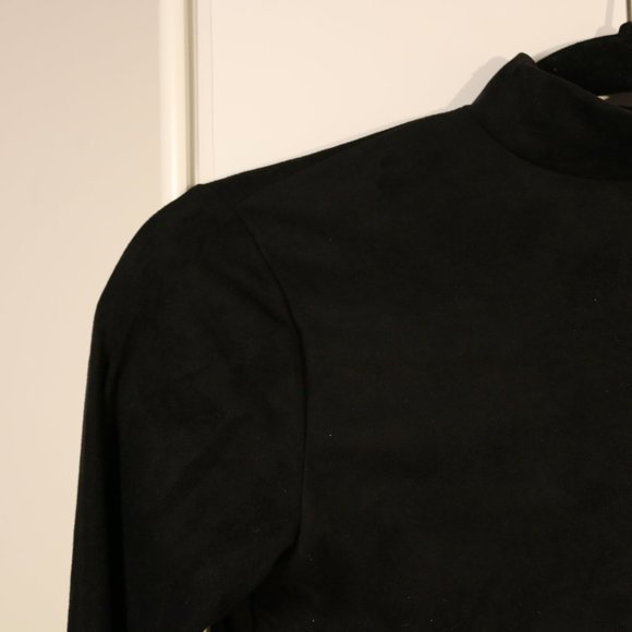 Black Mock Neck Dress (Formal/Party) - Picture 3 of 5